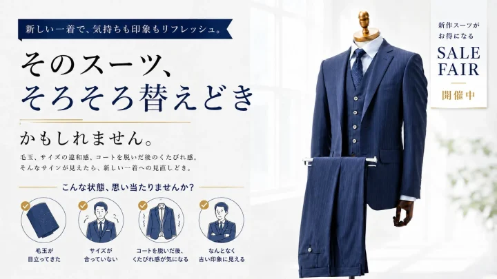 スーツの買い替え提案