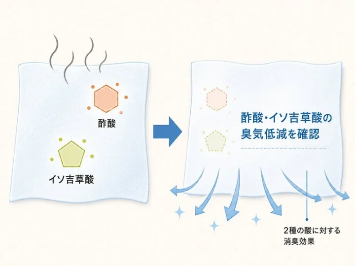 消臭効果を示す図