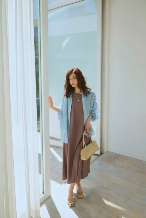 LOOK 1 シアーシャツ