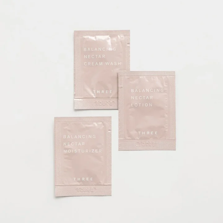 BALANCING NECTAR CREAM WASH THREE BALANCING NECTAR LOTION THREE BALANCING NECTAR MOISTURIZER THREE