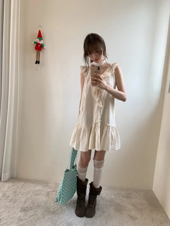 フリルワンピース