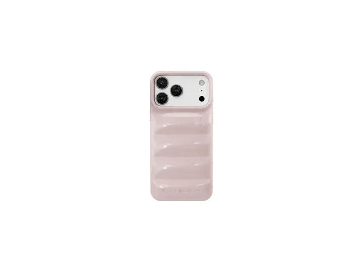 ピンクのリブ加工iPhoneケース