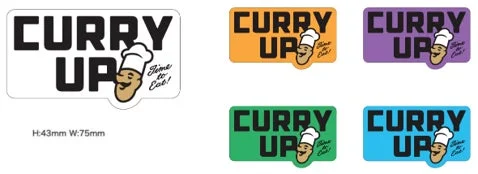 CURRY UPオリジナルデザインステッカー