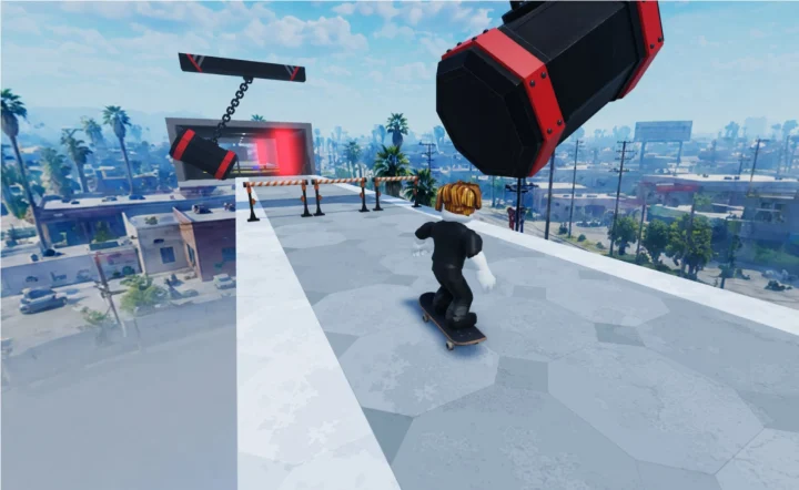 Robloxスケートボードゲームのシーン