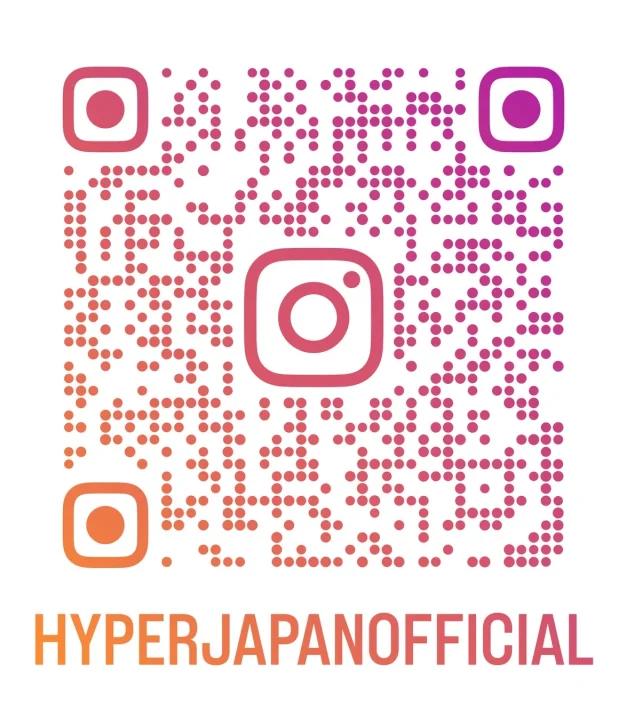 「HYPERJAPANOFFICIAL」のInstagram公式アカウントへのリンクを示すQRコード