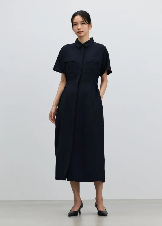 ロングシャツワンピース