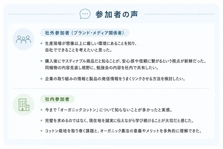 参加者の声