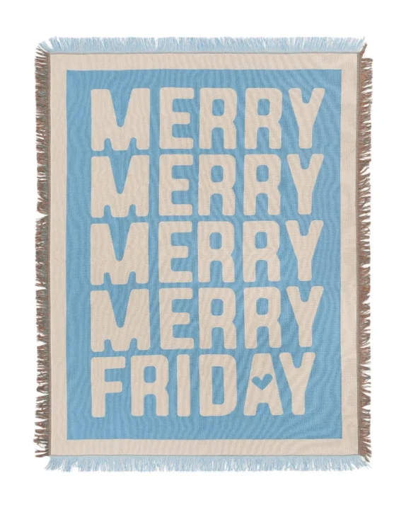 MERRY FRIDAYブランケット