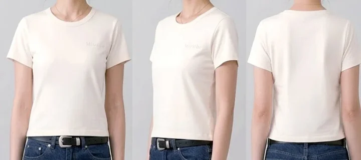 白いTシャツを着た女性