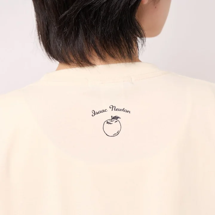 ニュートンTシャツ（アイボリー）背面デザイン