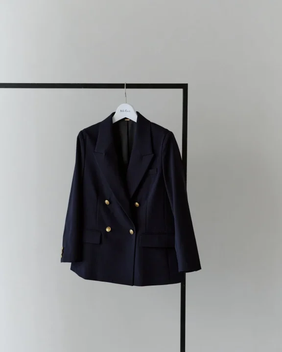 金釦ダブルブレストブレザー