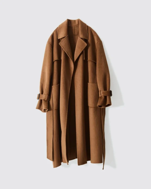 WOOL DOUBLE FACE TRENCH COAT
