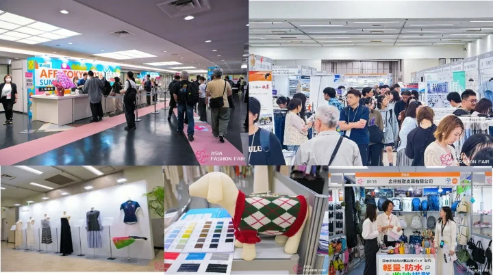 ファッションフェアの会場風景