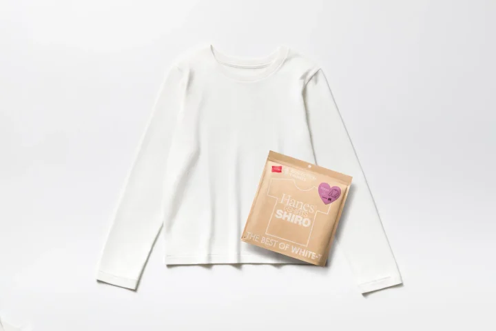 Hanes SHIRO for HER クルーネックロングスリーブTシャツ パッケージ