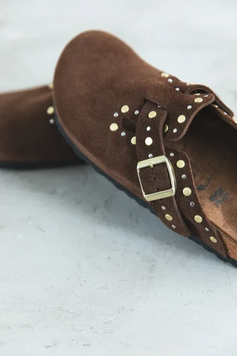 ブラウンのBIRKENSTOCK Boston クローズアップ