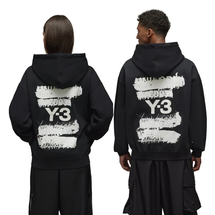 Y-3パーカーのバックプリント