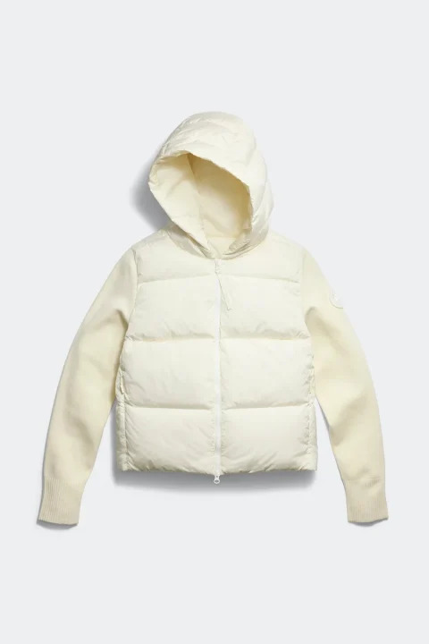 HyBridge® Wide Quilt Knit Hoodie Tonal Label