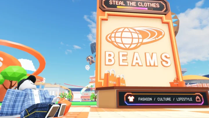 Roblox仮想空間のBEAMSイベントの様子