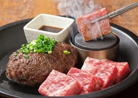 薪火焼きハンバーグ＆佐賀・伊万里牛A5ランクステーキ
