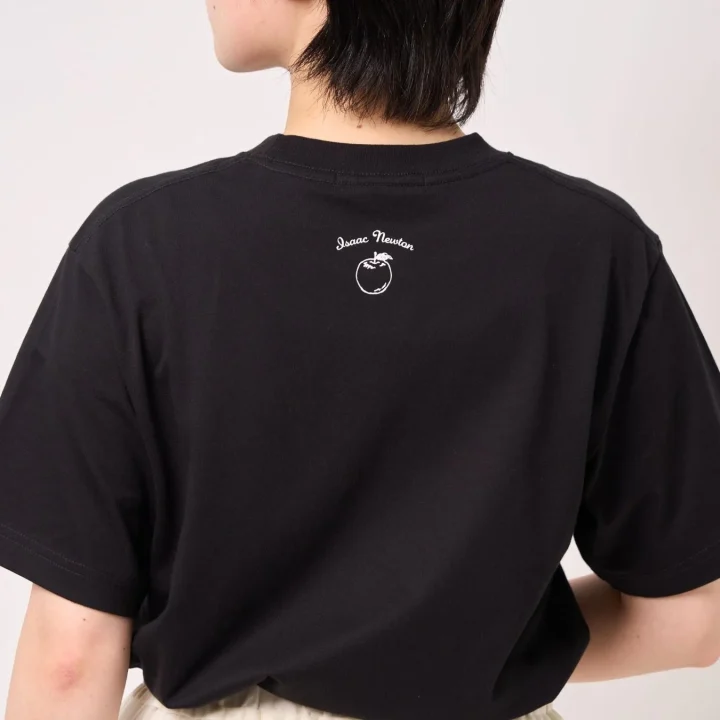 ニュートンTシャツ（ブラック）背面デザイン