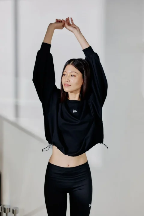 スポーツウェアを着用した女性