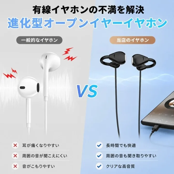 進化型オープンイヤーイヤホン