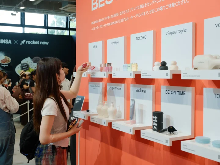 MUSINSA BEAUTYの展示ブース