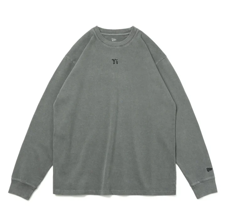 Y's × NEW ERA® Long Sleeve Cotton Tee チャコール