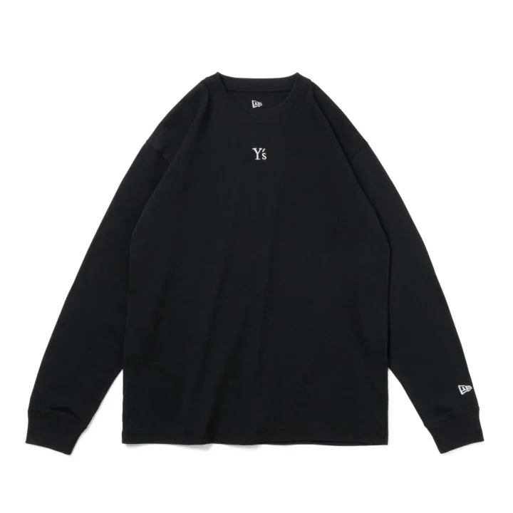 Y's × NEW ERA® Long Sleeve Cotton Tee ブラック