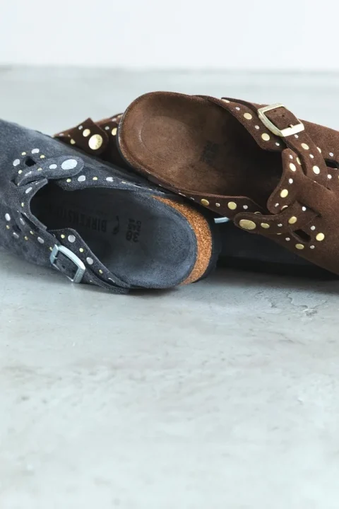 グレーとブラウンのBIRKENSTOCK Boston