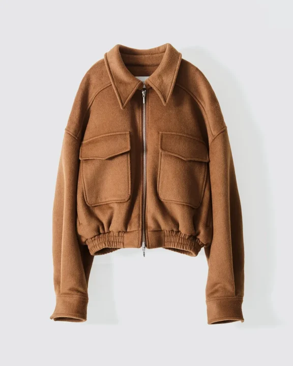 WOOL BLEND CROPPED JACKET