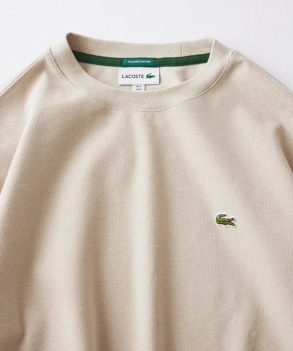 Milano Rib Crew Neck Long Sleeve T-shirt ネックディテール