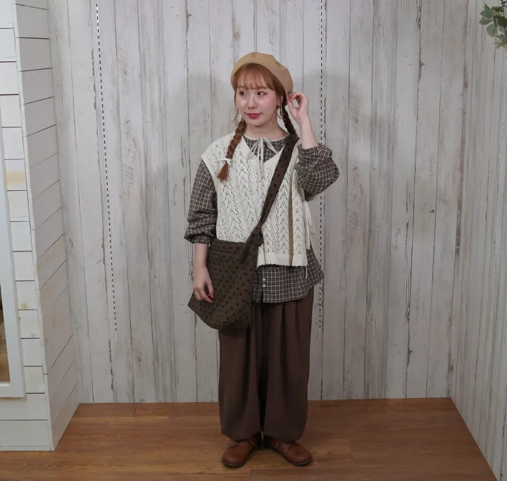 まきみさきさんコラボアイテムのコーディネート例