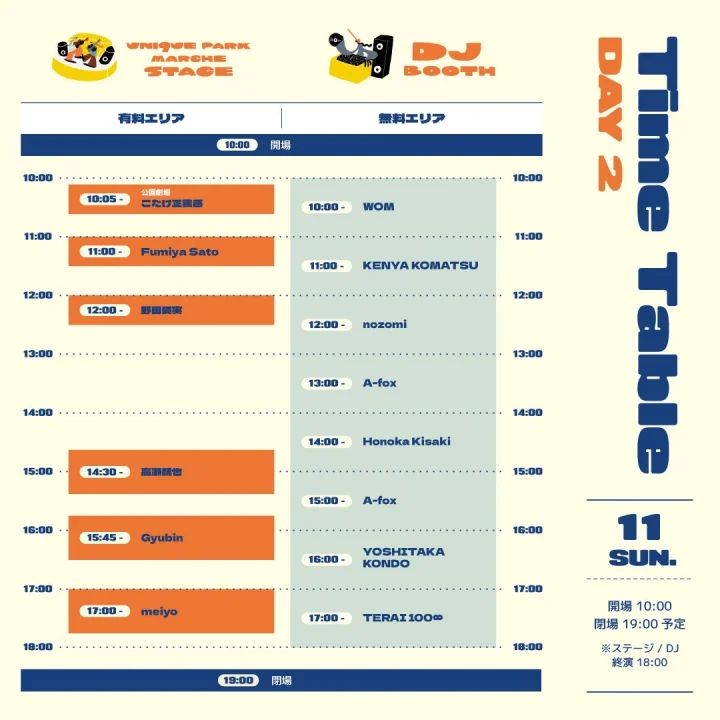 Time Table DAY 2