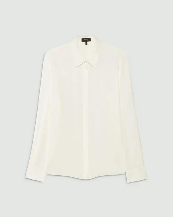 シルククラシックフィットシャツ Modern Georgette